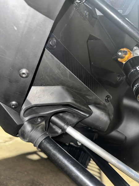 Carbon Fiber Tie Rod Boot Savers for Arctic Cat Catalyst 858